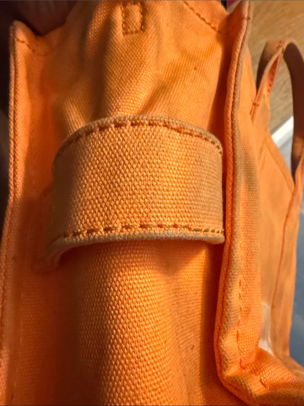 Marc Jacobs Orange / tangerine Canvas 'The Tote Bag' medium size used
